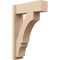 Ekena Millwork 8-in W x 24-in D x 36-in H Balboa Block Rough Cedar Woodgrain TimberThane Outlooker, Primed Tan OUTUR080X24X36BOA44RCPR - alternate 1